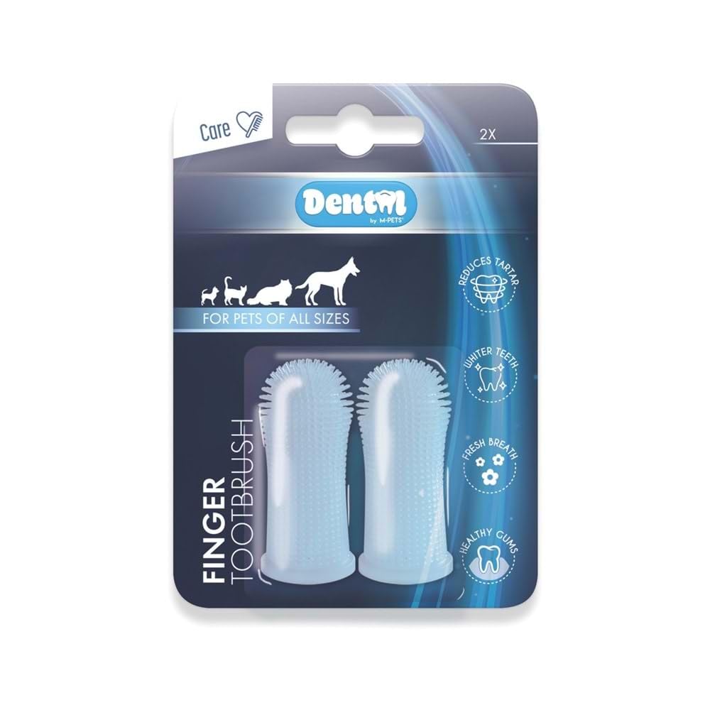 M-PETS FINGER SİLİKON PARMAK DİŞ FIRÇASI 2Lİ