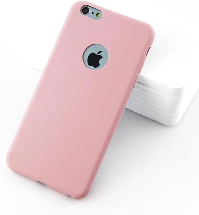 Babilden iPhone Slim Fit İnce Silikon Kılıf (Pembe, iPhone 8)