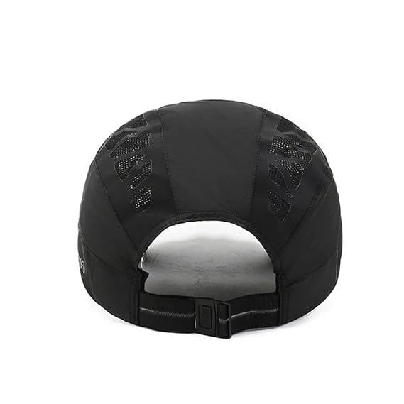 Valkyrie Unisex Yazlık Kasket Şapka Hava Alan Ayarlanabilir Terletmez Kadın Erkek Siyah