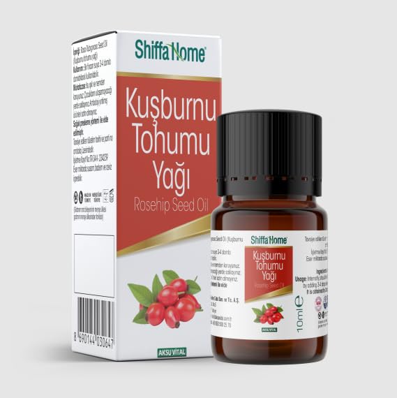 Shiffa Home Kuşburnu Yağı 10 Ml | Soğuk Pres,%100 Saf ve Doğal Kuşburnu Tohumu Yağı | Cilt Nemlendirme, Canlandırma ve Yumuşatma