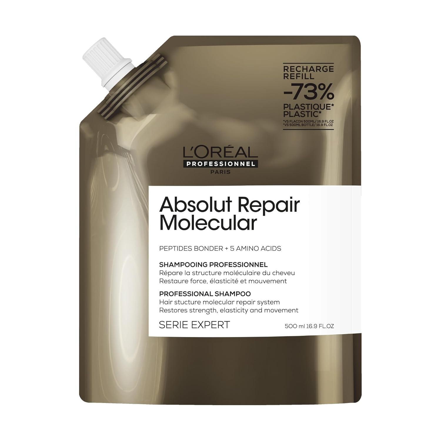 L'Oréal Professionnel Paris Serie Expert Absolut Repair Molecular Tüm Yıpranmış Saçlar İçin Arındırıcı Refill Şampuan 500ml