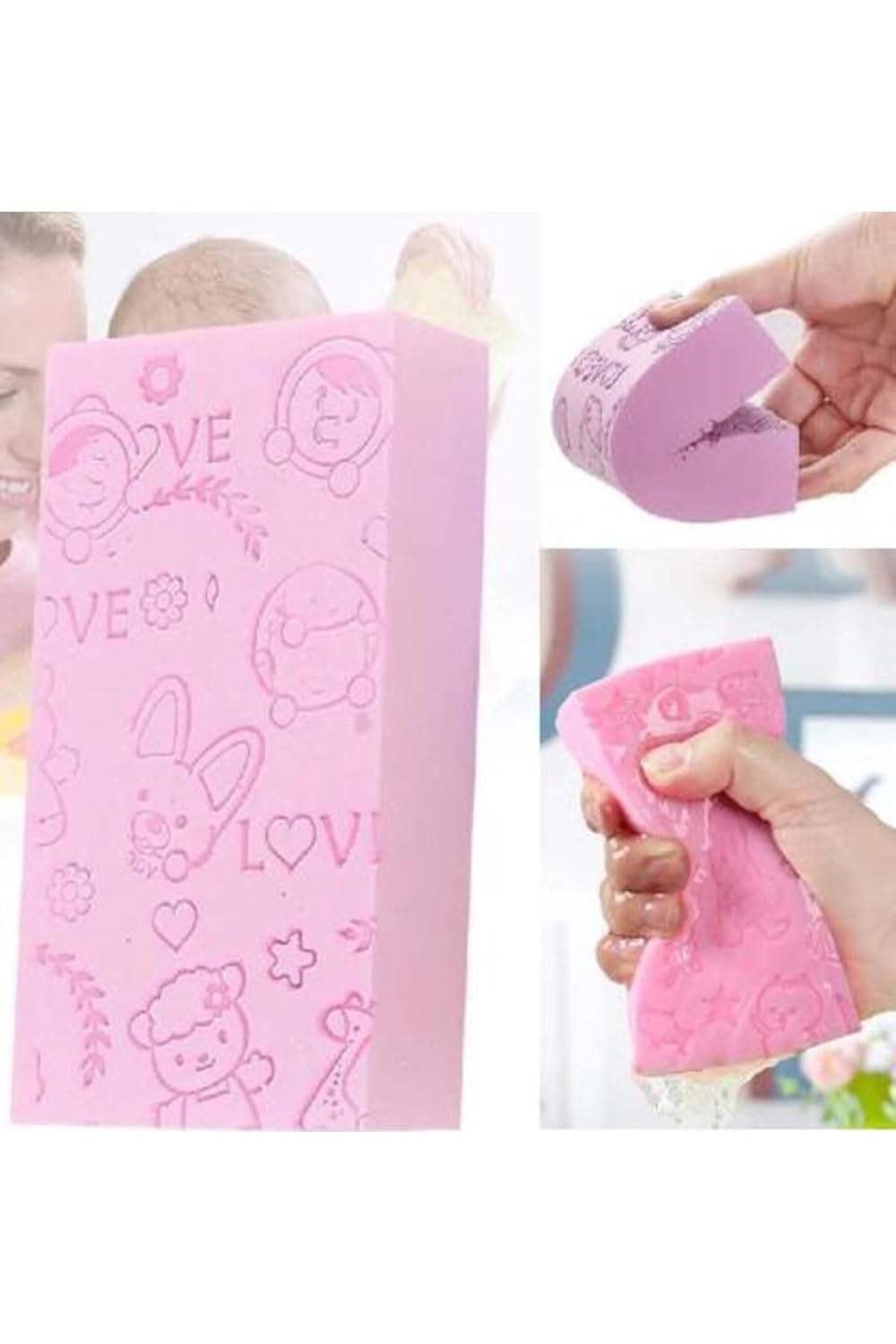 Optana Sihirli Sünger Banyo Peeling Ölü Deri Temizleme Süngeri Duş Bakım Yumuşak Lif Çok Amaçlı Sünger