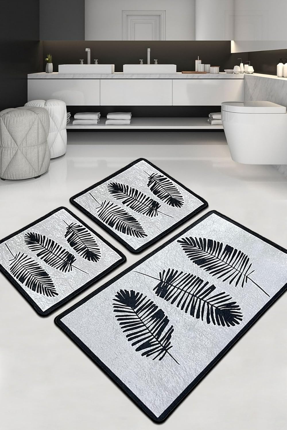 Chilai Hoja Banyo Halısı Djt 3lü Set