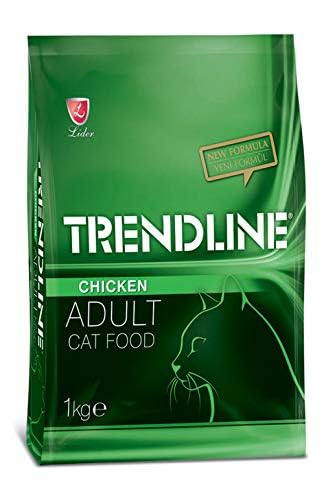 Trendline Tavuklu Kedi Maması 1 kg x 2 & Kuzu Etli Yetişkin Kedi Maması 1 kg x 2 (4 Kg)