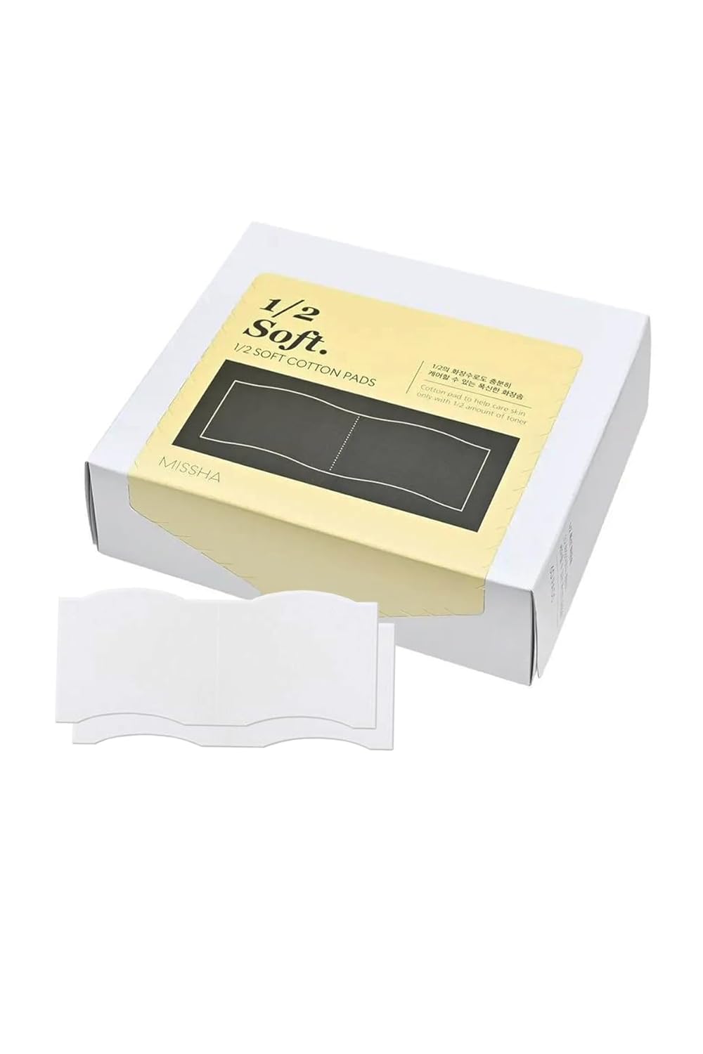MISSHA Çok Amaçlı Pamuk Makyaj Pedleri 60adet1/2 Soft Cotton Pads