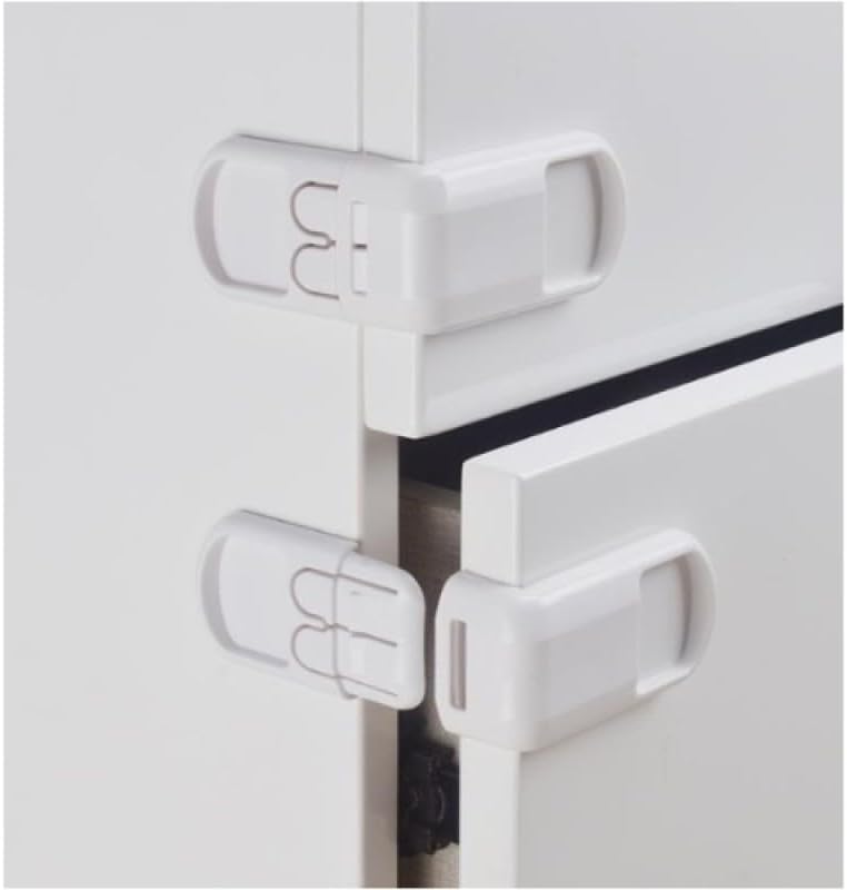 YUNHAN Çocuklar İçin Dolap Çekmece Köşe Koruma Kilidi Seti (6)