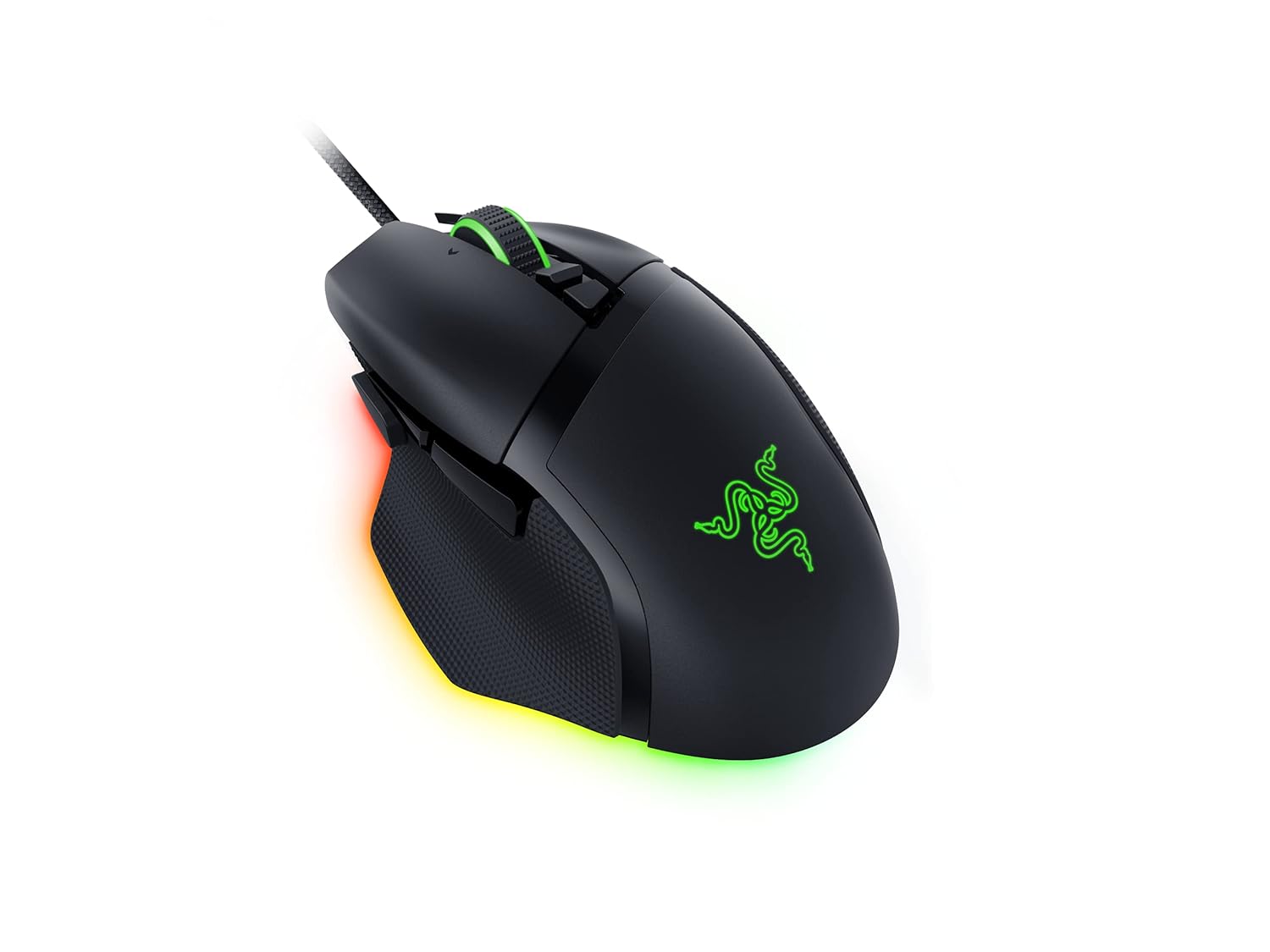 Razer Basilisk V3 35K - Tamamen Özelleştirilebilir Ergonomik Kablolu Oyun Mouse'u - Focus Pro 35K Optik Sensör (HyperScroll Tilt Wheel, 11 Bölgeli Chroma Aydınlatma) Siyah