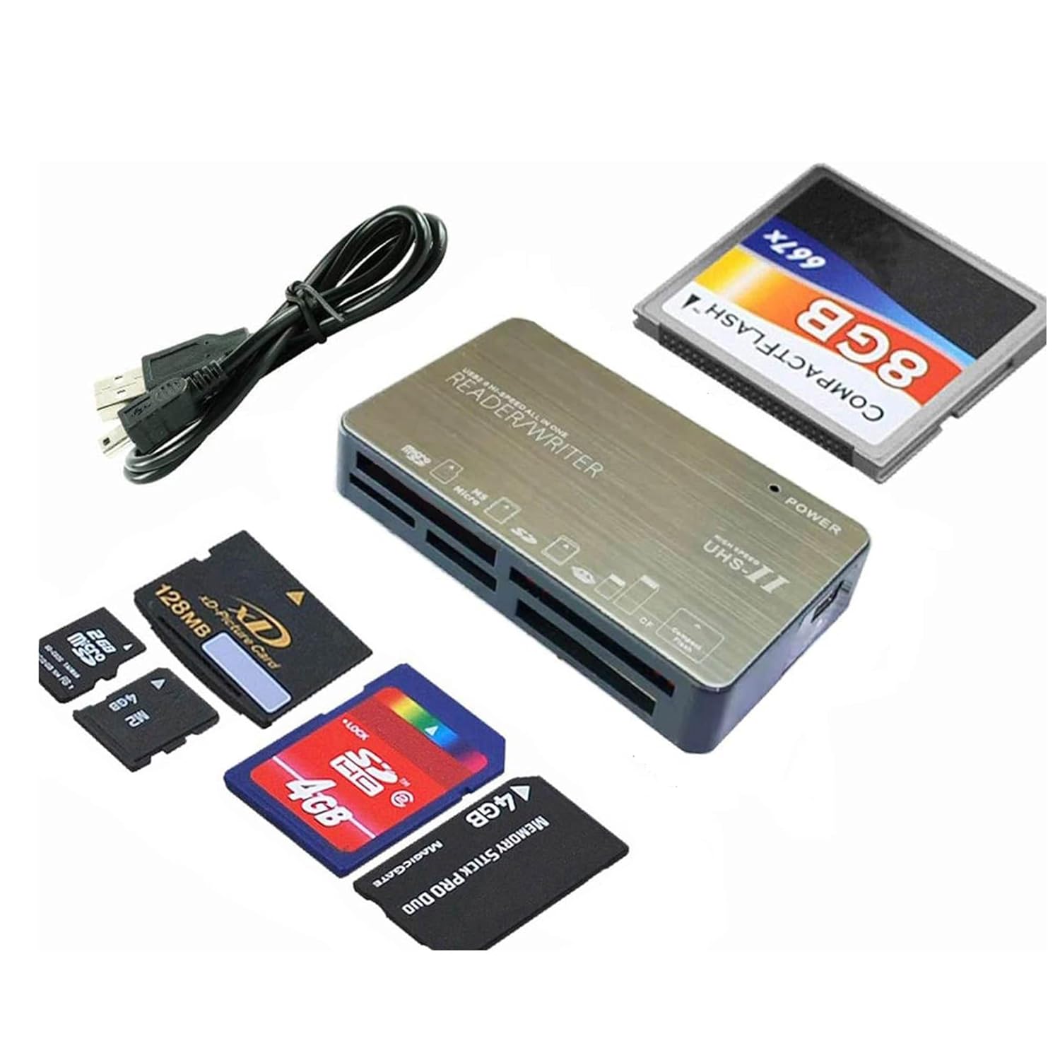 Alfalink 6 in1 Kart Okuyucu SD/Micro SD/CF/XD/MS Pro/M2 Micro SD Okuyucu ZR101 (COMPACT FLASH KART OKUR)