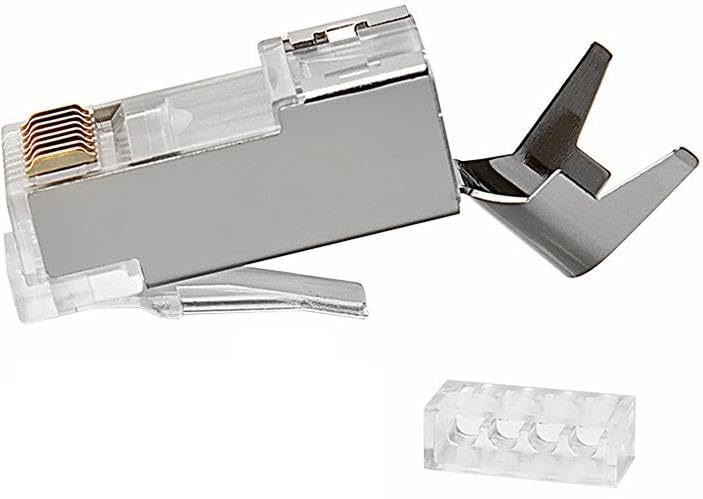 Lunatic Tkz 2942 Cat7 RJ45 METAL Ethernet Konnektörü Jack CAT7 U/FTP & S/FTP ve CAT6A S/FTP & U/FTP