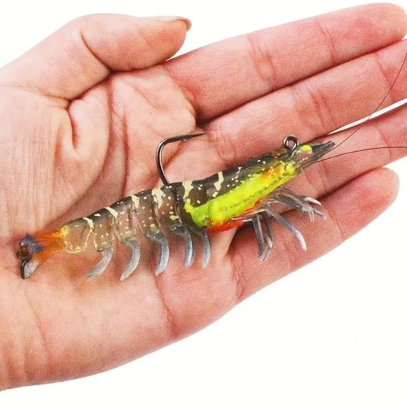 Valkyrie 3 Adet Silikon Karides Balık Yemi 9cm 11.5gr Gerçekçi Levrek Katili Yem LRF Spin
