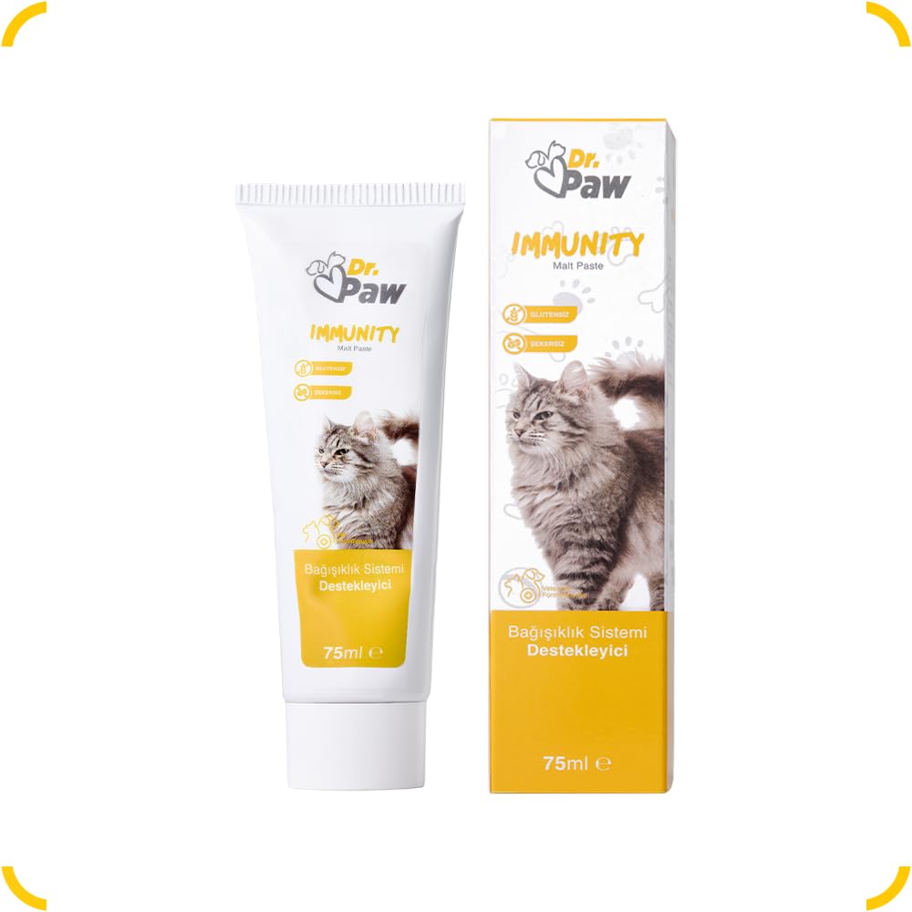 Dr. Paw - Immunity Malt Paste: Kediler için Bağışıklık Sistemi Destekleyici Glütensiz ve Şekersiz Malt Paste (100 gr)