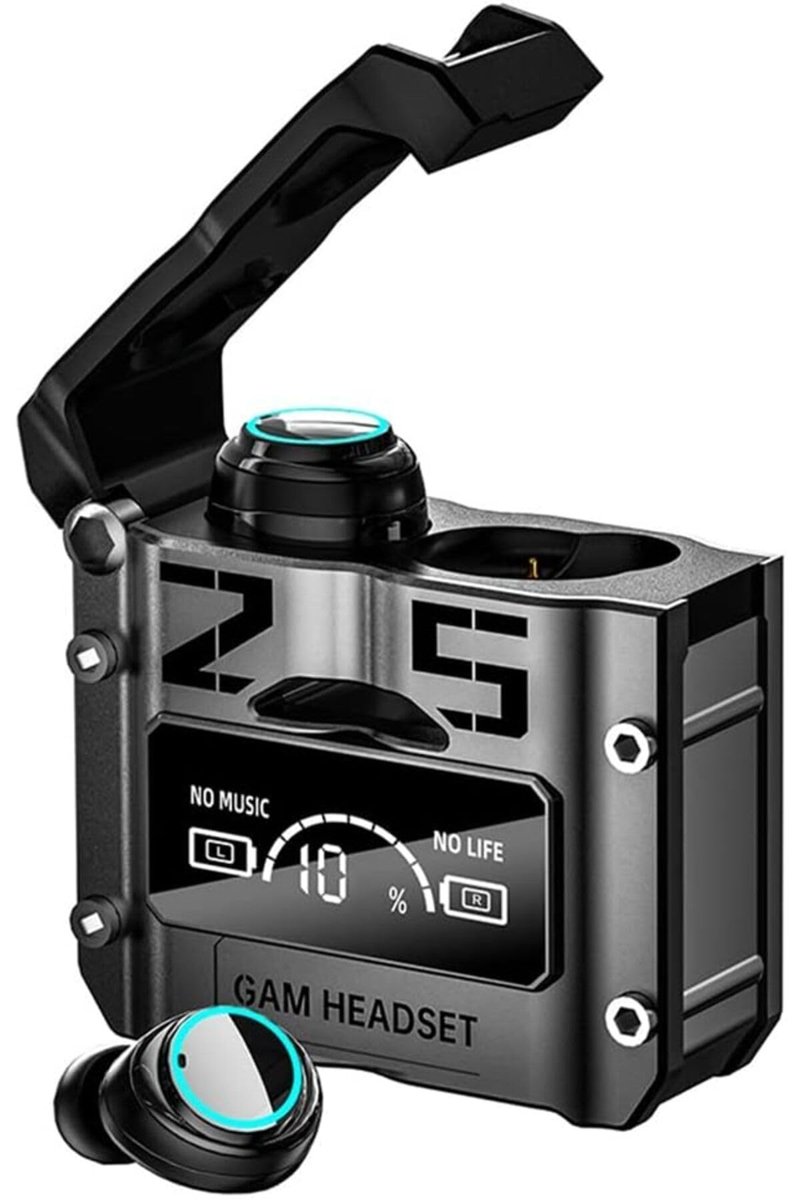 JUNGLEE (372) M25 KABLOSUZ OYUNCU KULAKLIĞI LED IŞIKLI KULAİÇİ TWS BLUETOOTH OYUN KULAKLIK EKRAN ŞARJ GÖSTERGELİ ile uyumlu