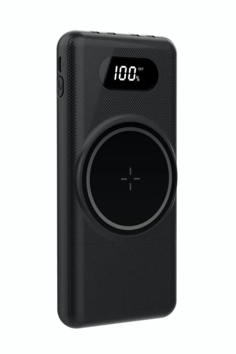 JUNGLEE (1471) 10000 Mah Powerbank Ios Android Uyum Wireless Şarj Type C Mikro Usb Lightning Çıkışlı ile uyumlu