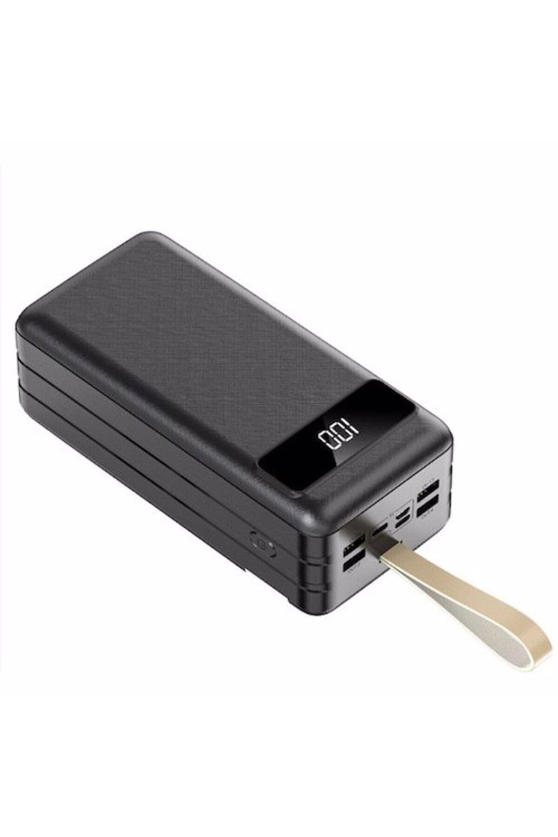 JUNGLEE (1466) 10000MAH 4 USB ÇIKIŞLI POWERBANK TYPE C LİGHTNİNG VE MİKRO USB GİRİŞLİ EL FENERLİ ile uyumlu