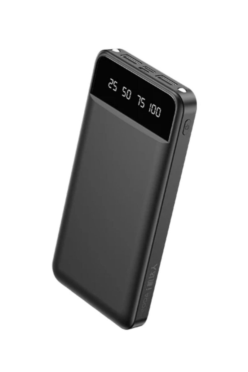JUNGLEE (1475) 10000 Mah Powerbank Ios Android Lcd Ekranlı 4 In 1 Kablo Type C Mikro Usb Lightning ile uyumlu
