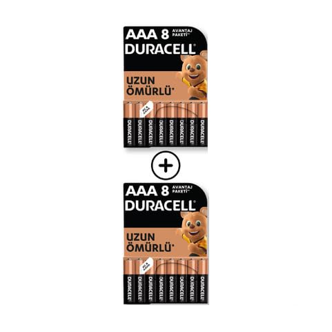 Duracell Alkalin AAA İnce Kalem Pil 16'lı Paket