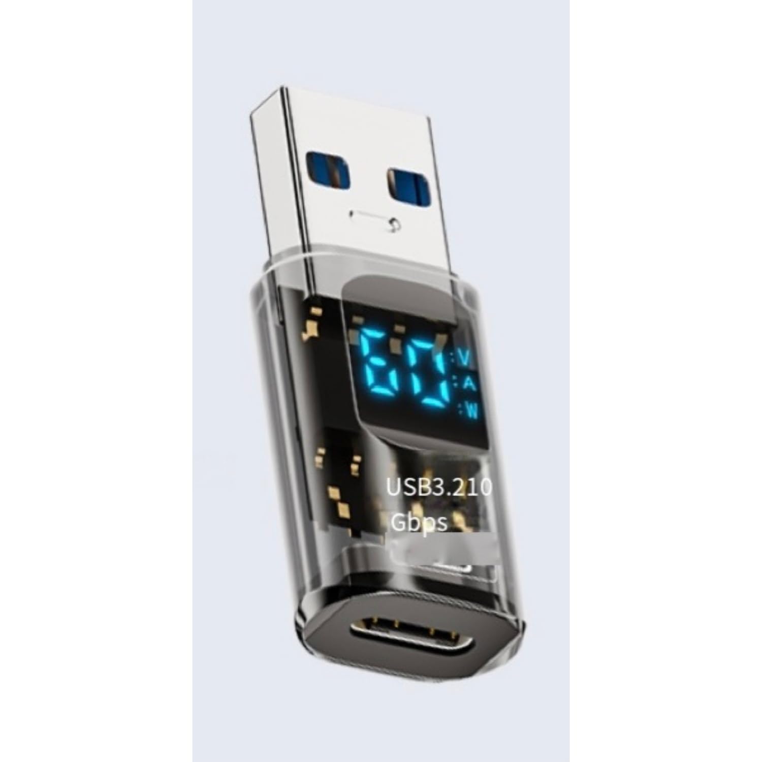 LivX Revolution USB 3.2 to Type C Dönüştürücü 60W Hızlı Şarj 10Gbps Veri Transferi Dijital Ekran OTGGF