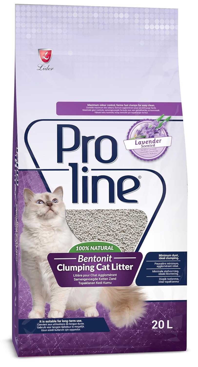 Proline Lavanta Kokulu Bentonit Kedi Kumu 20 L