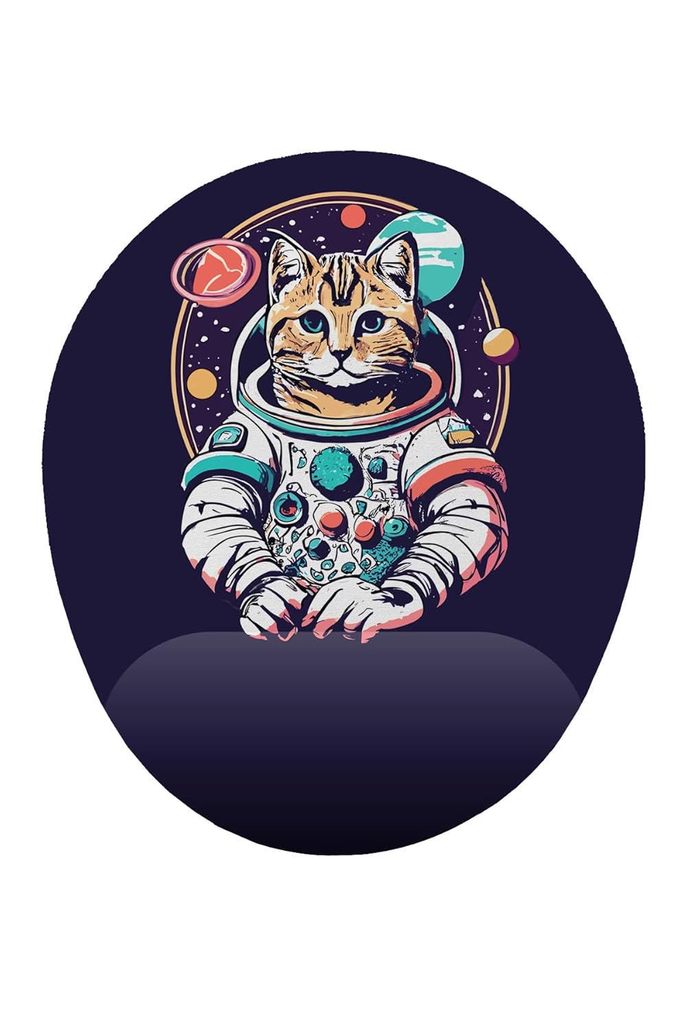 iyi fikirler Astronot Kedi Bilek Destekli Mouse Pad