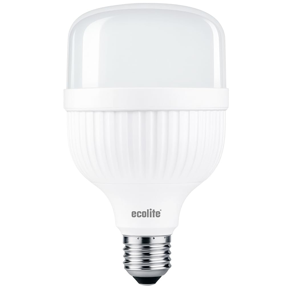 Ecolite 18W Jumbo LED Ampul, 3000K Sarı Işık, 1600 Lümen, 104W Eşdeğer, E27 Duy, 220V, Dimmer Uyumsuz, F Enerji Sınıfı