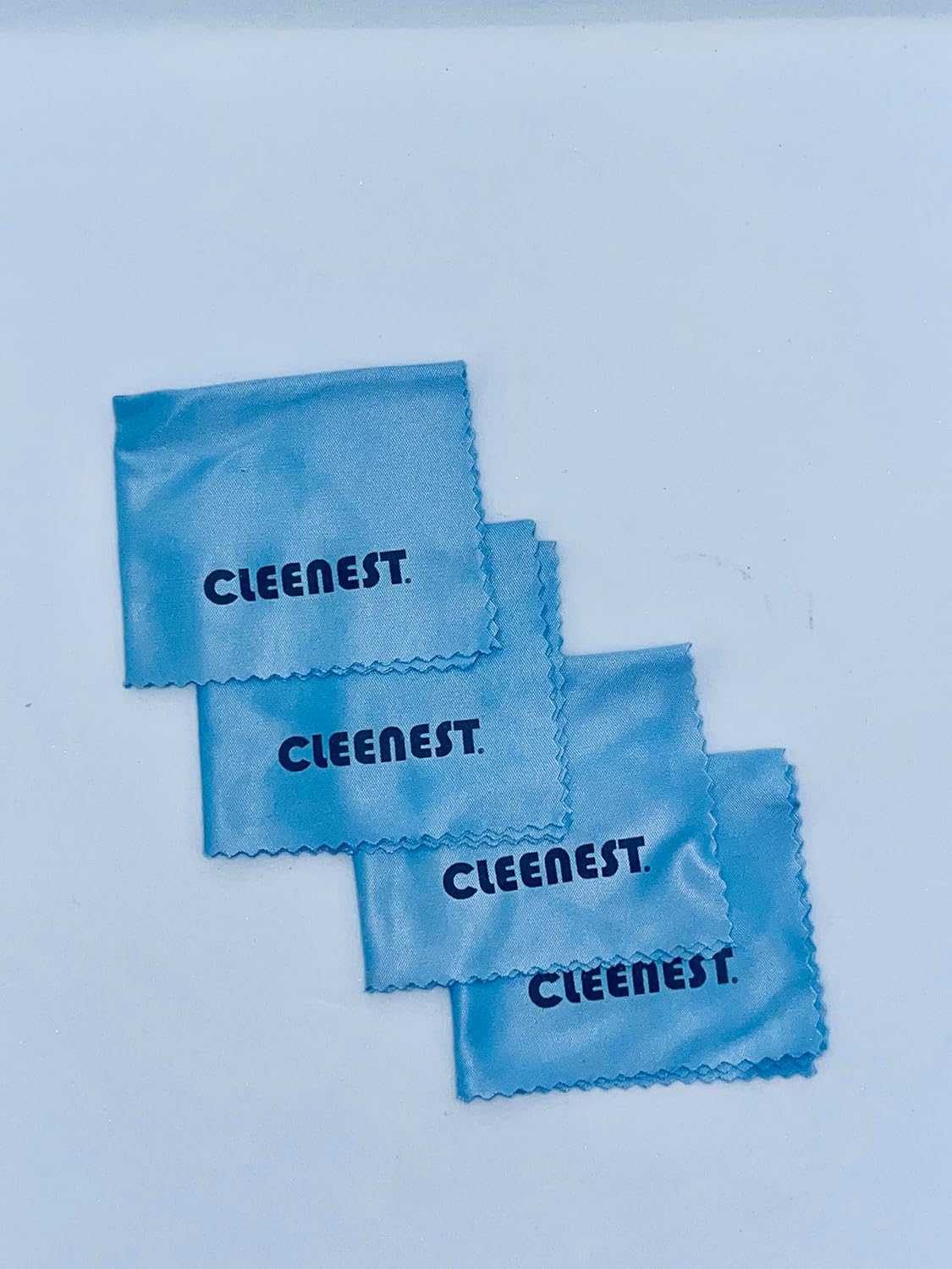 Cleenest Yüksek Kaliteli Mikrofiber Temizleme Bezi Gözlük Temizleme Bezi Gözlükler, Ekranlar, Tabletler, Gözlükler için, 4 Adet, (15 x 18 cm) Turkuaz ...