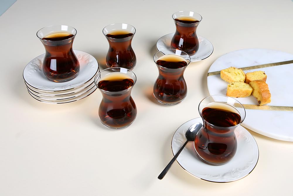 Porland Suzanne Altın Yaldız 6 Kişilik Çay Takımı