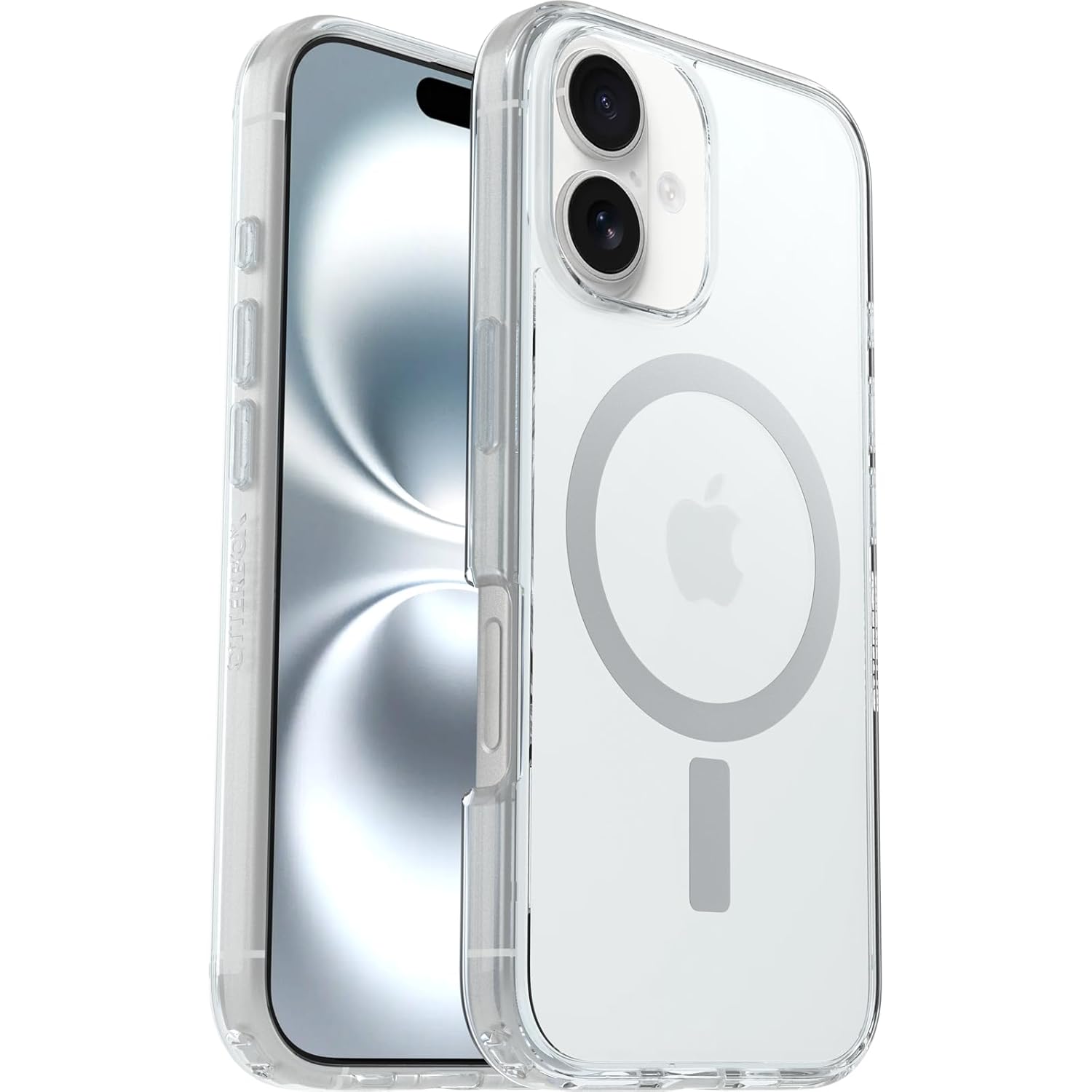 OtterBox Symmetry Serisi Şeffaf MagSafe Şeffaf Kılıf iPhone 16 Uyumlu Darbeye ve Düşmeye Karşı Koruyucu Koruyucu Kılıf, Şeffaf