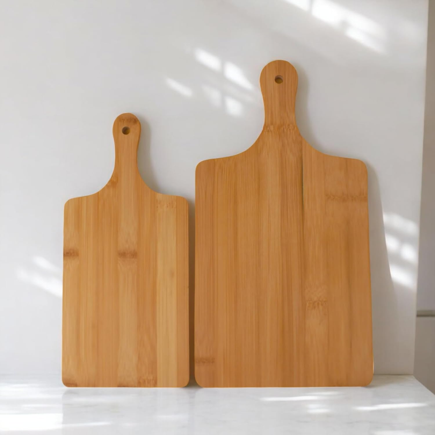 Deconox 2 Boy Bambu Kesme Tahtası Seti, Bambu Kesim Tahtası, Bambu Et Tahtası | Pratik ve Dayanıklı 2 Boy Bambu Kesme Tahtası Seti - Mutfakta Kesme İşlemlerini Kolaylaştırın!