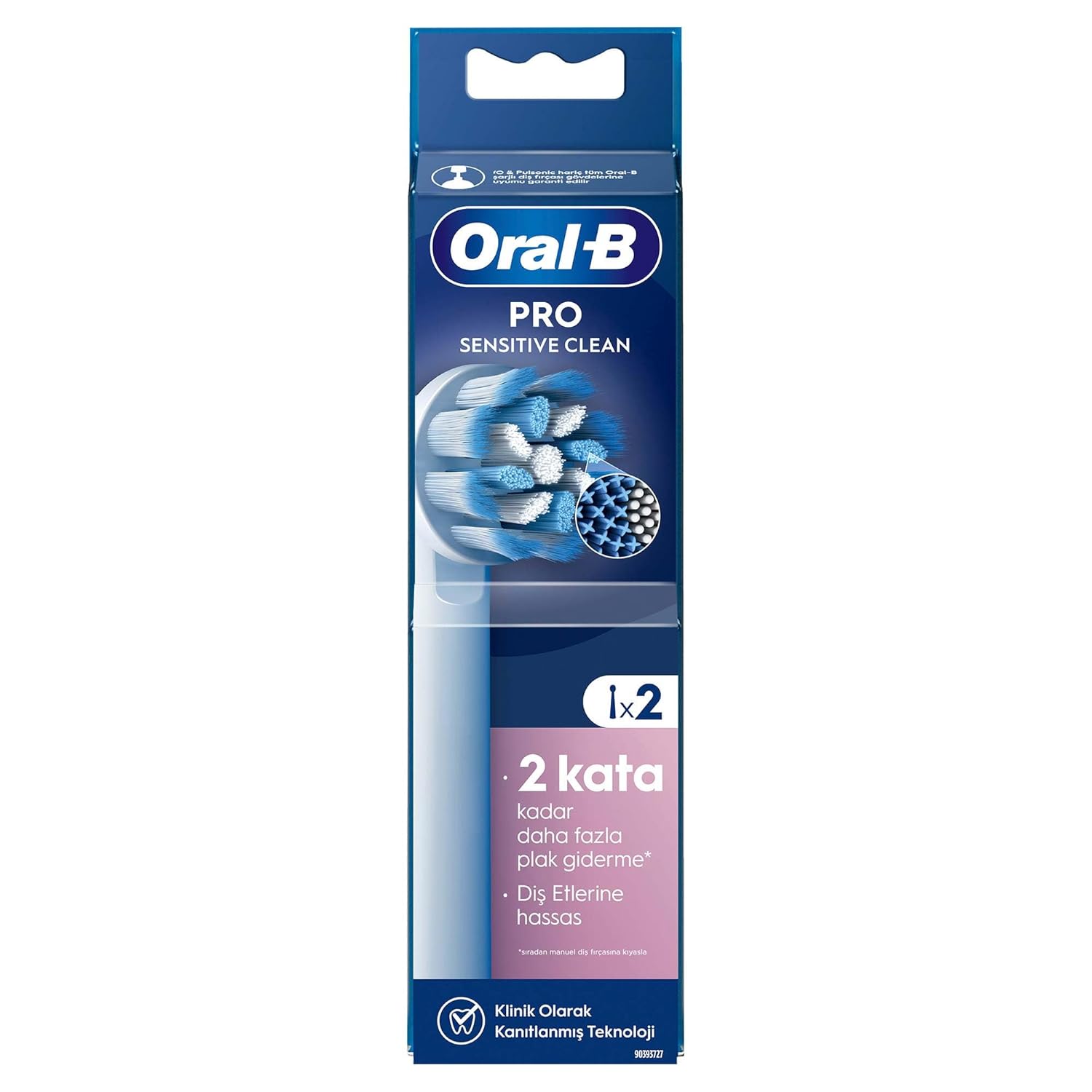 Oral-B Sensitive X-Filament Şarjlı Diş Fırçası Yedek Başlığı 2 Adet