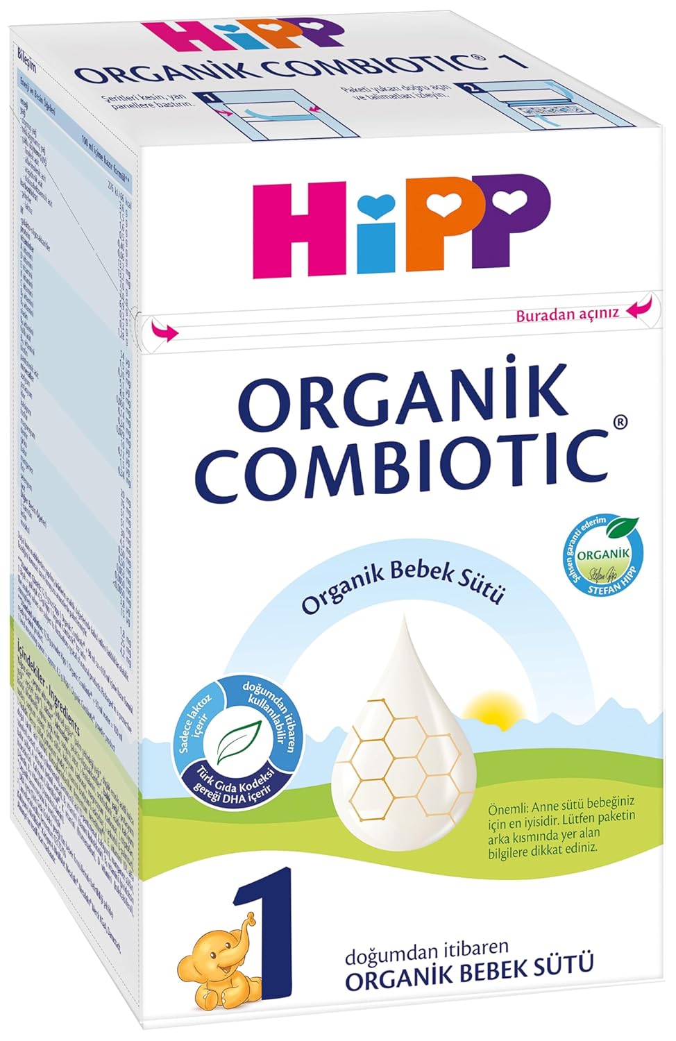 HiPP 1 Organik Combiotic Bebek Sütü 600 gr