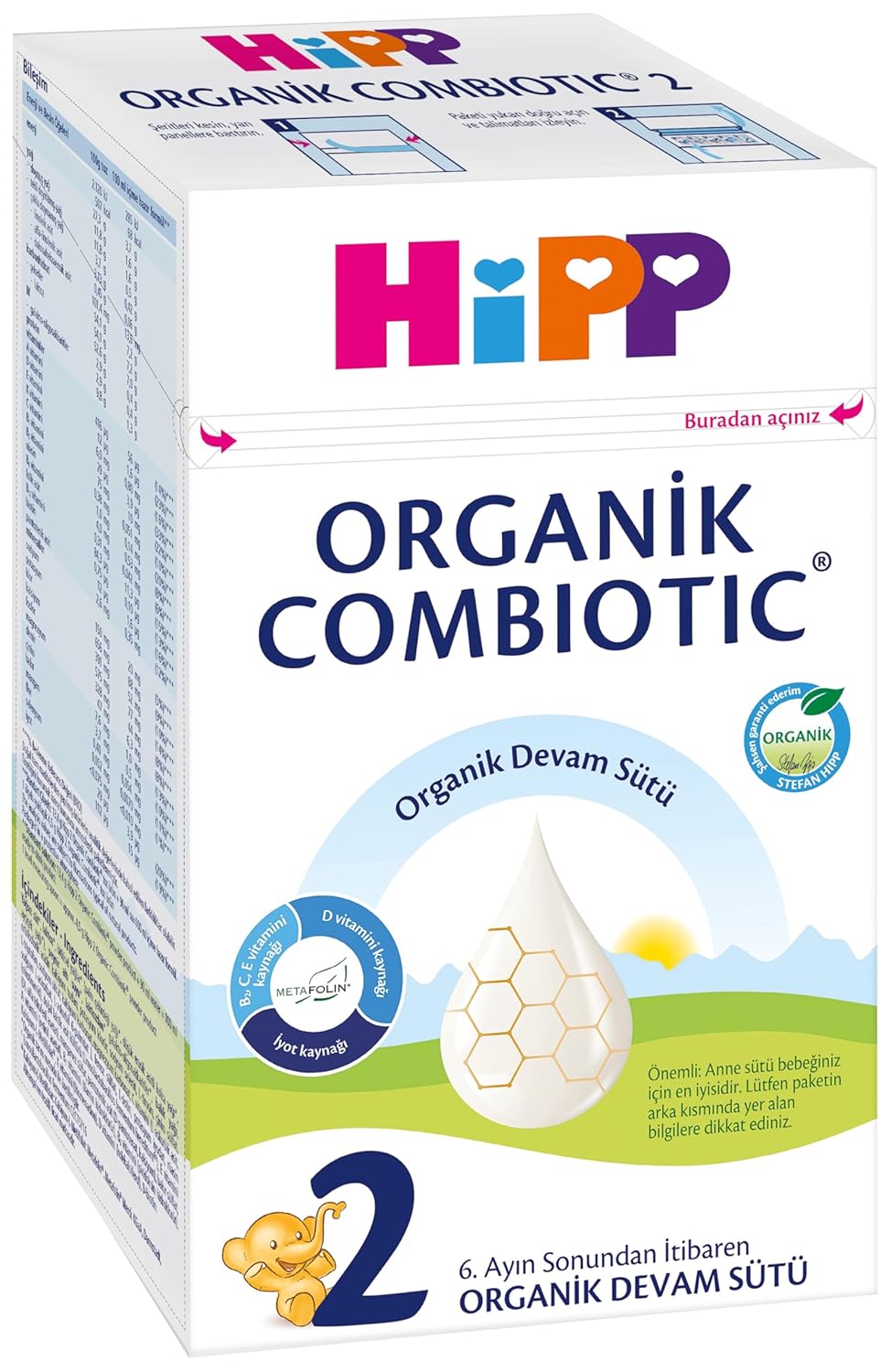HiPP 2 Organik Combiotic Devam Sütü 600 gr