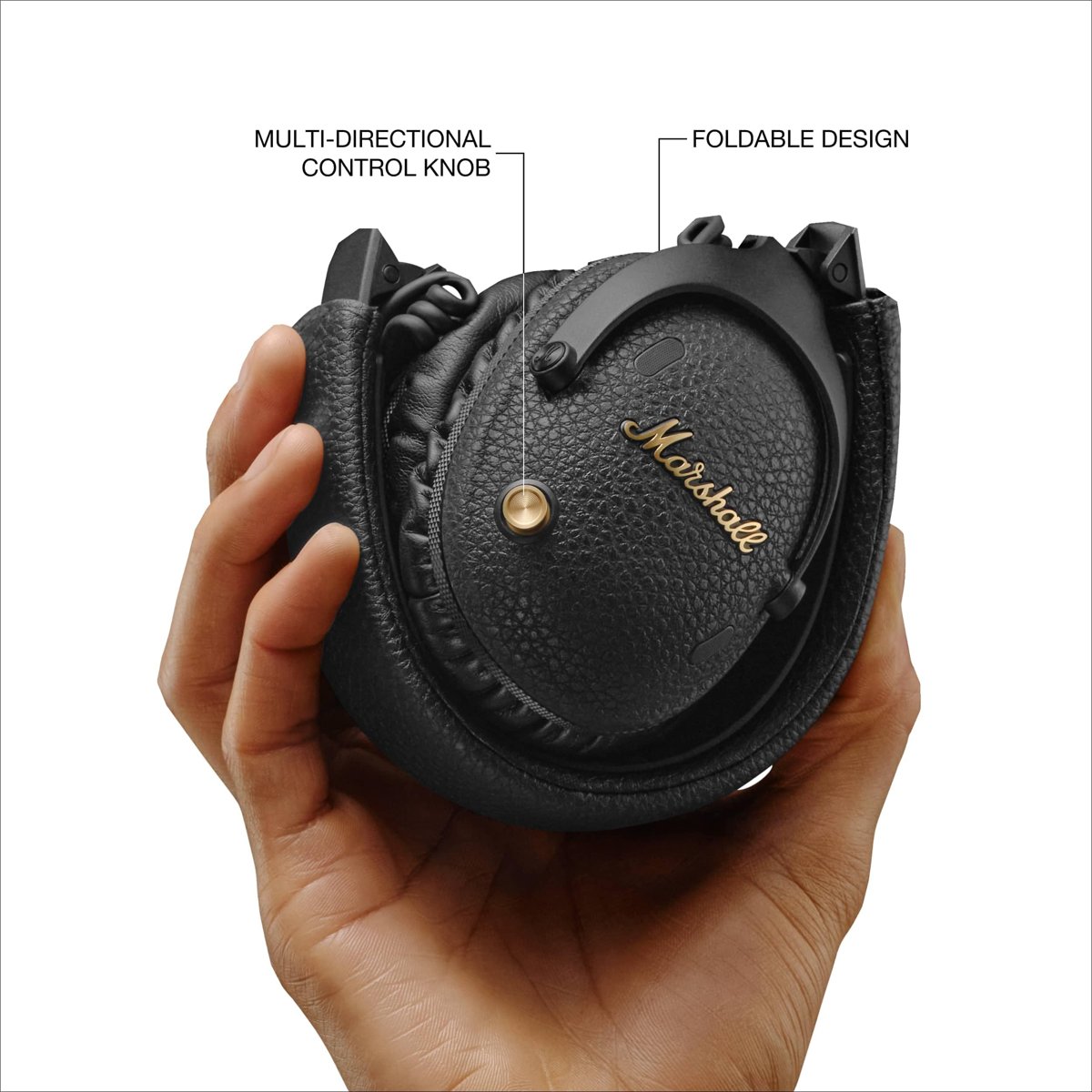 Marshall Monitor III ANC Aktif Gürültü Azaltma Bluetooth Kulaklık, 70 Saat Çalma Süresi - Siyah
