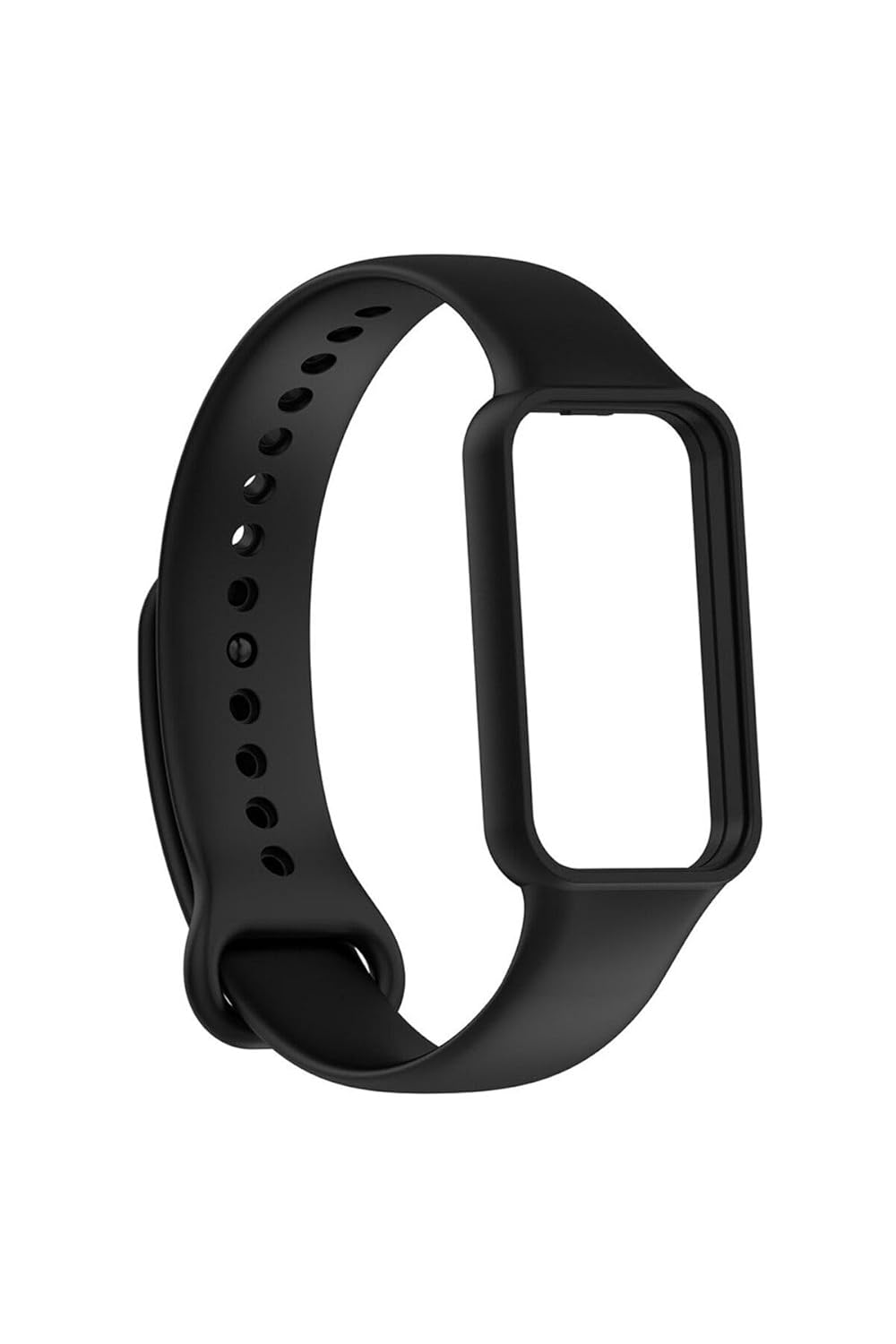 PSR Aksesuar KRD-87 Zore Kordon | Smart Band 8 Active/Redmi Smart Band 2 ile Uyumlu Silikon Akıllı Saat Yedek Kayışı (Siyah)