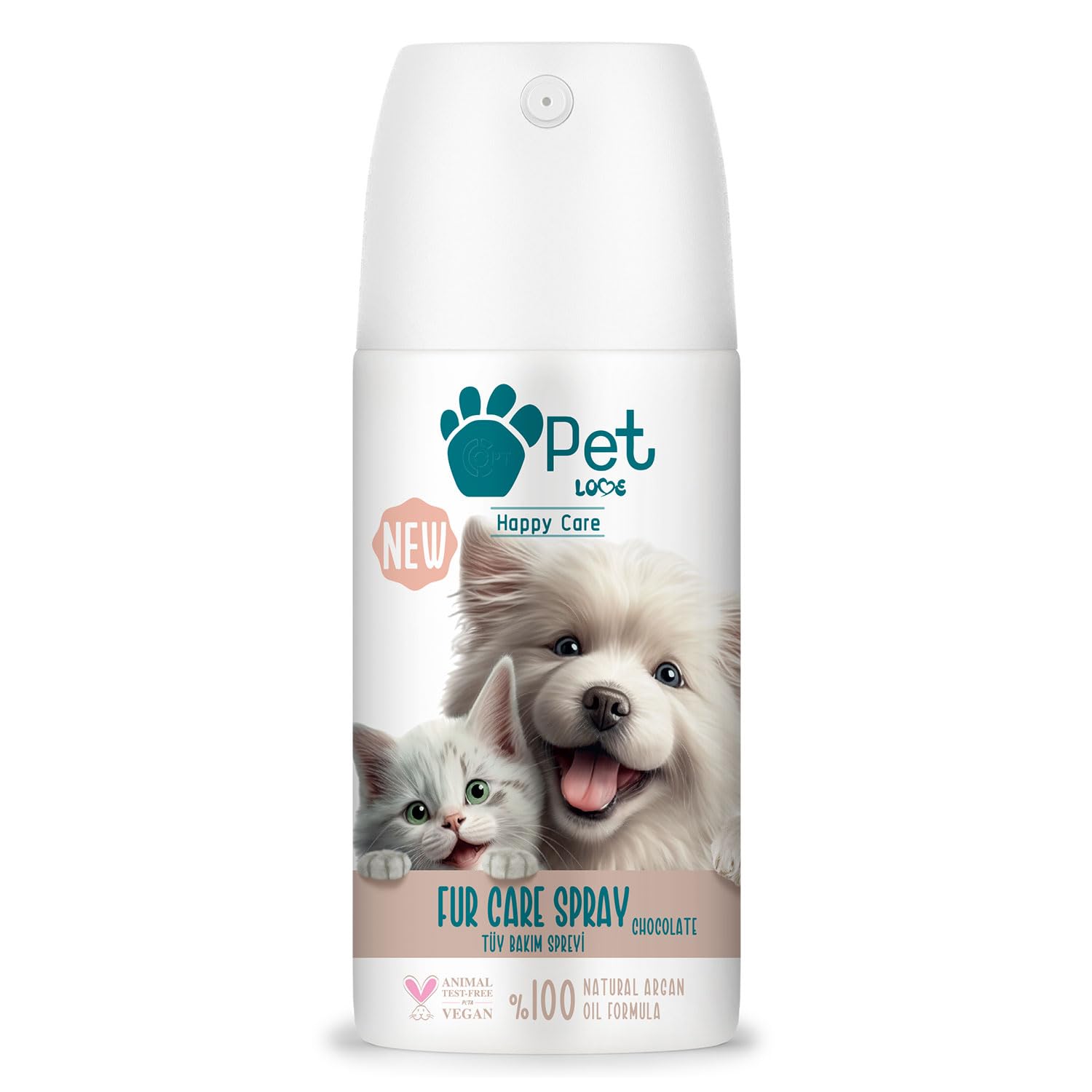 Pet Love Tüy Bakım Spreyi, Çikolata, 150 Mililitre