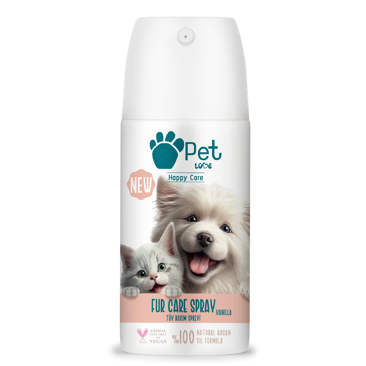 PETLOVE Tüy Bakım Spreyi, Vanilya, 150 Mililitre