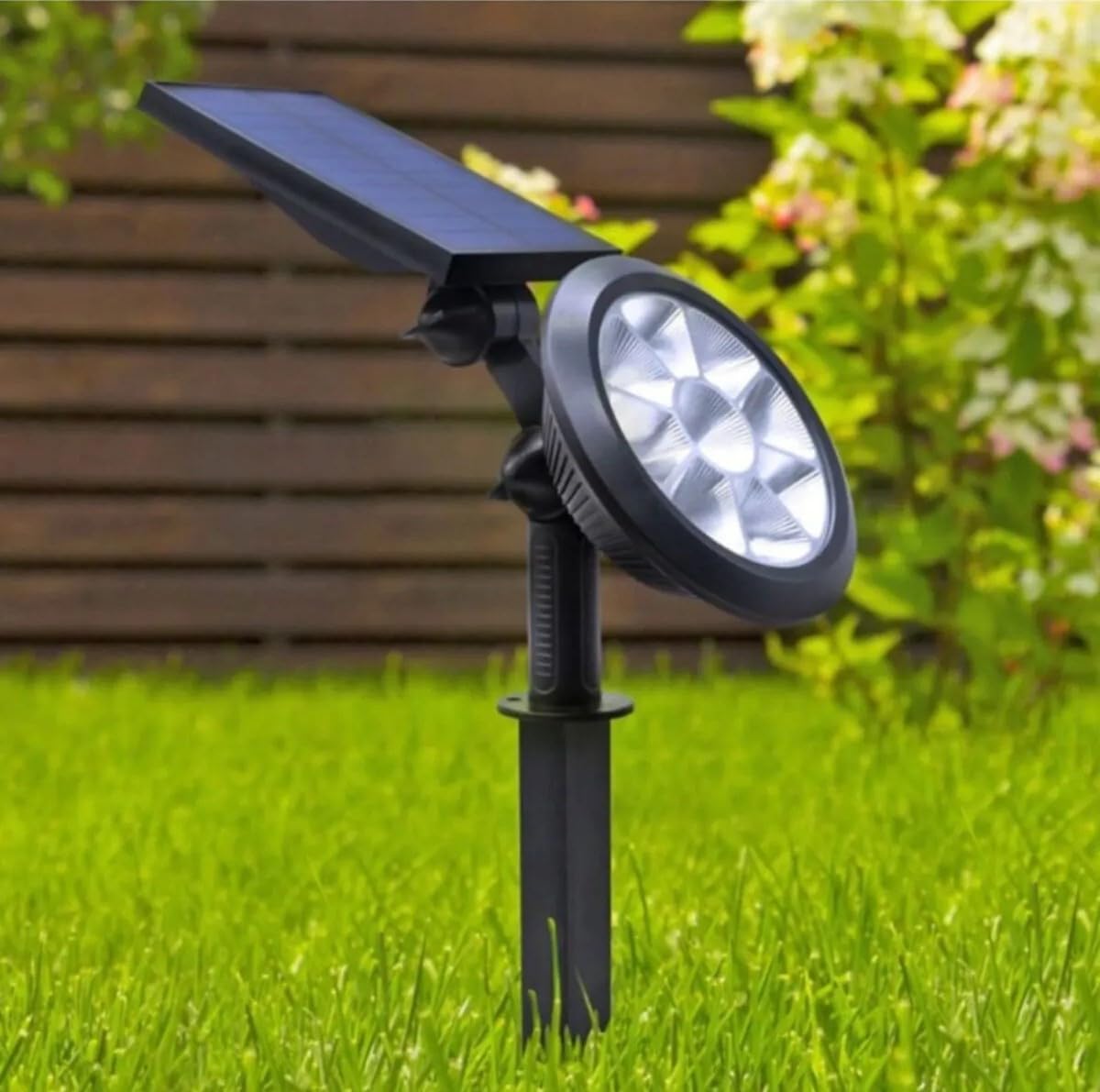 18w Led Solar Kazıklı Çim Armatür Cata Güneş Enerjili Yeşil Led Işık Çim Lambası Bahçe Ağaç Çalı Duvar Aydınlatma (Yeşil Işık)