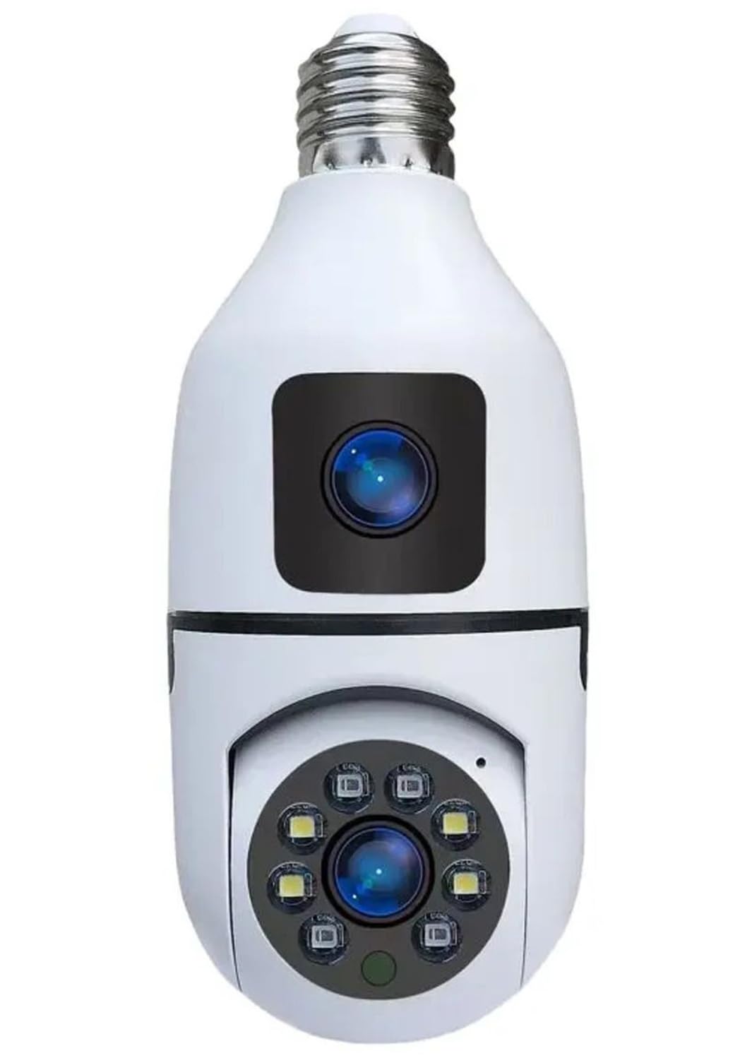 Coverzone Kablosuz IP Güvenlik Gözetleme Kamerası 2MP + 2MP Çift Lensli Otomatik Takip Panoramik Ampul Kamera Kablosuz CMR40