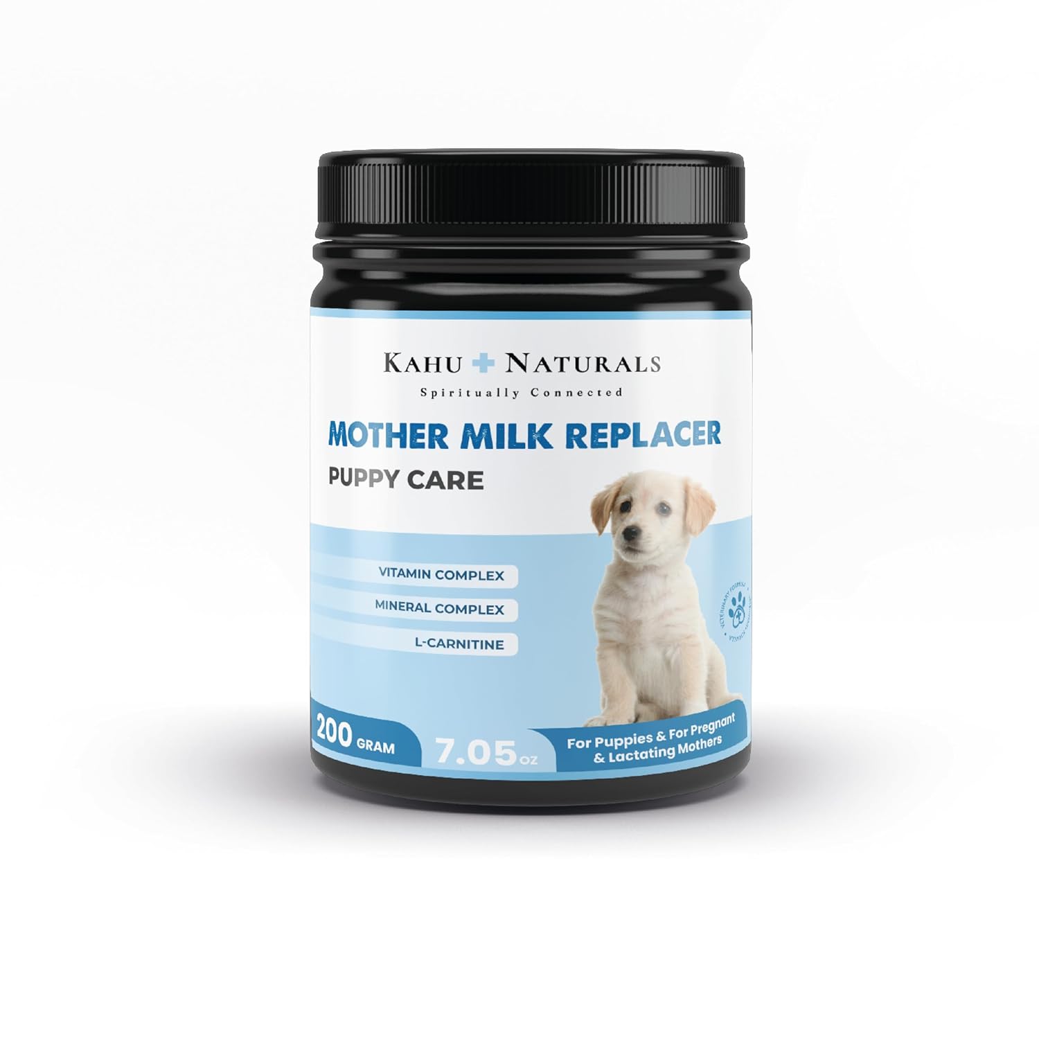 Kahu Naturals Puppy Care Milk Replacer, Anne Sütü Destekli Yavru ve Hamile Köpek Süt Tozu, 200 GR
