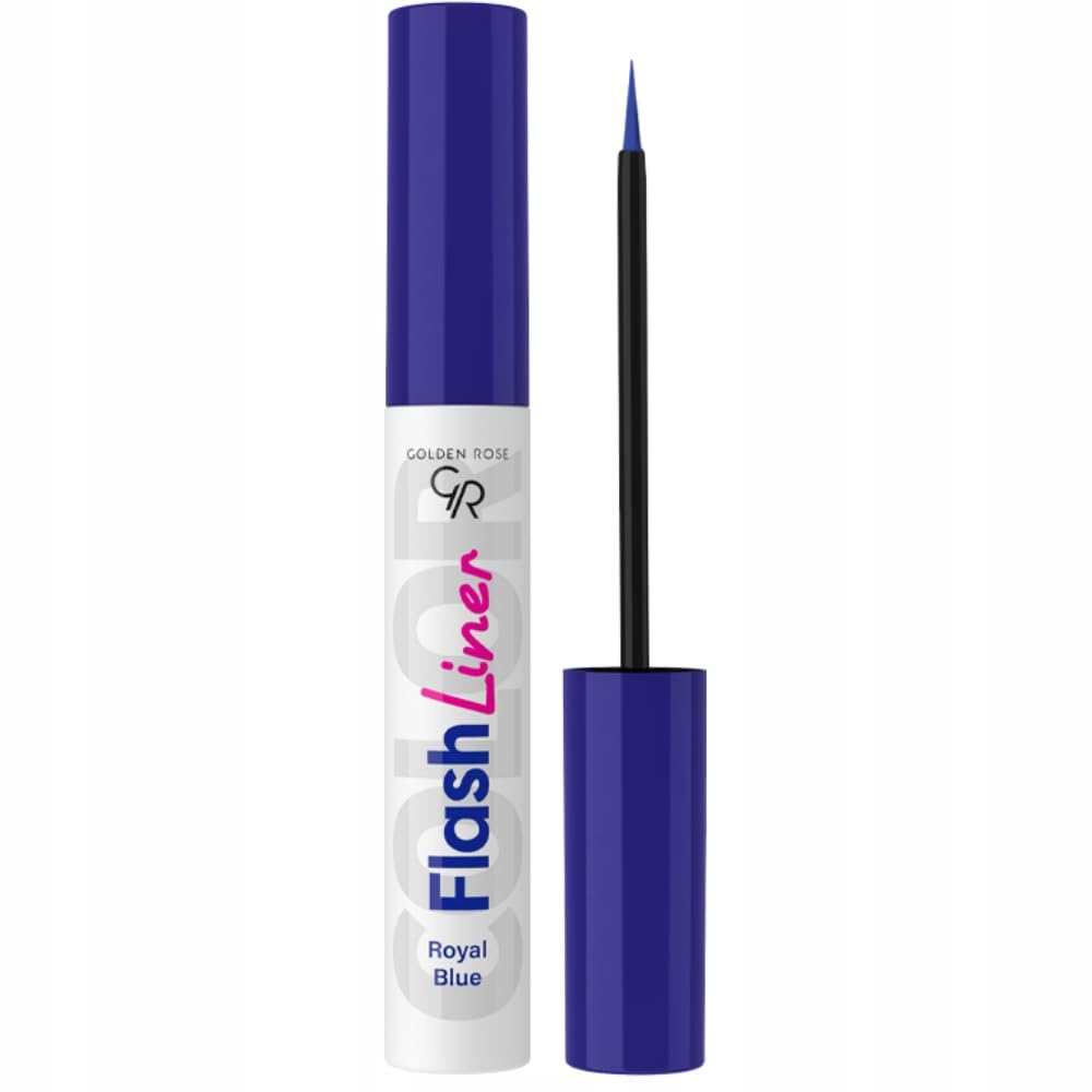 Golden Rose Flash Liner Colored Eyeliner - 104 Royal Blue - Renkli Likit Eyeliner