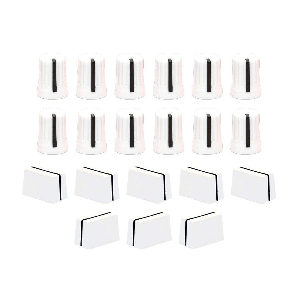 DJ TechTools Chroma Caps Pro Pack (White) | Chroma Caps Pro Paketi: 12x 90º Super Knobs, 5x Fader Pro, 3x Magvel Fader Pro.