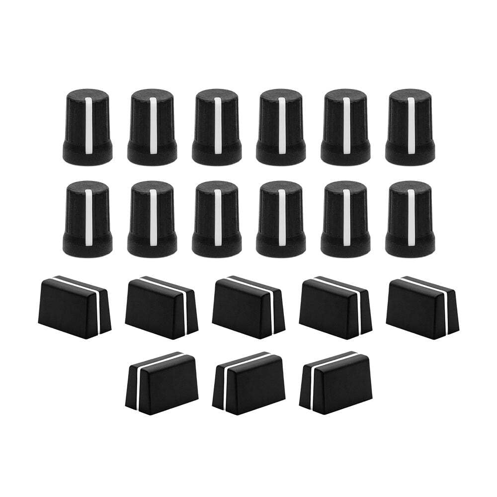 DJ TechTools Chroma Caps Pro Pack (Black) | Chroma Caps Pro Paketi: 12x 90º Super Knobs, 5x Fader Pro, 3x Magvel Fader Pro.