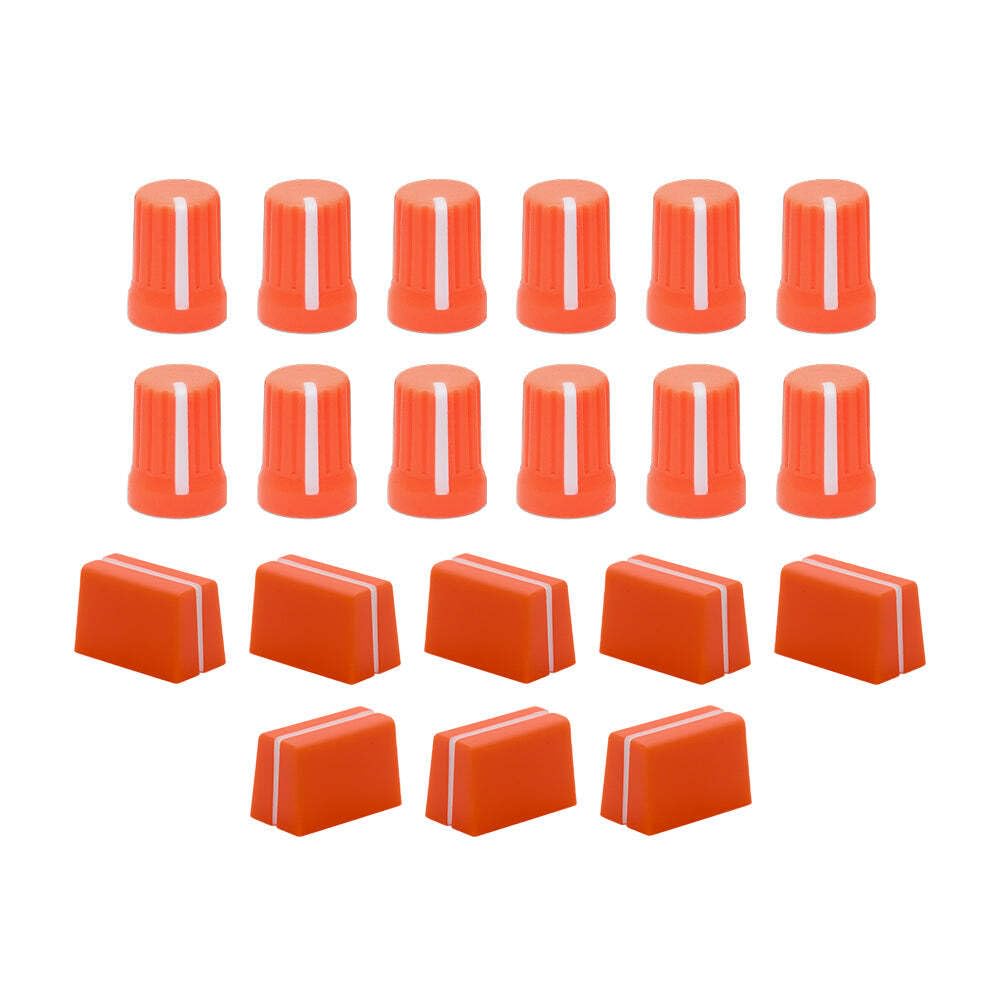 DJ TechTools Chroma Caps Pro Pack (Neon Orange) | Chroma Caps Pro Paketi: 12x 90º Super Knobs, 5x Fader Pro, 3x Magvel Fader Pro.