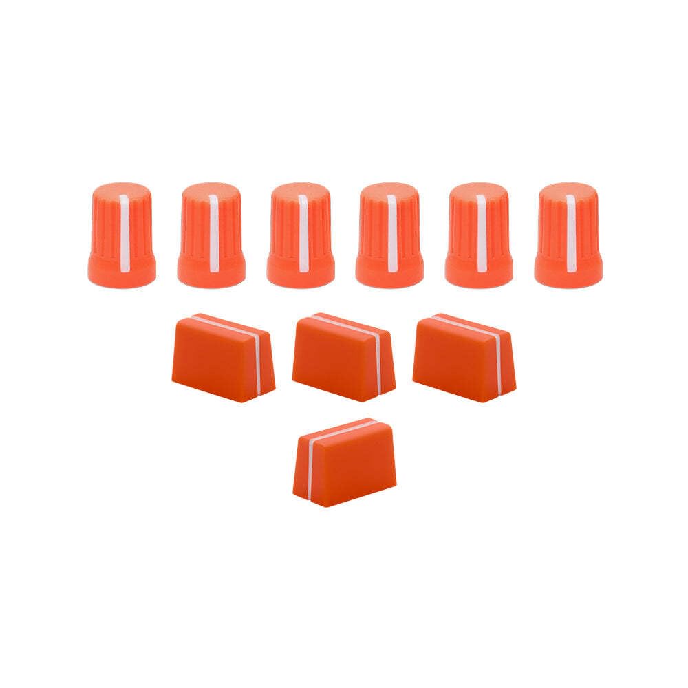 DJ TechTools Chroma Caps Lite Pack (Neon Orange) | Chroma Caps Lite Paketi: 6x Super Knobs, 3x Fader Pro, 1x Magvel Fader Pro