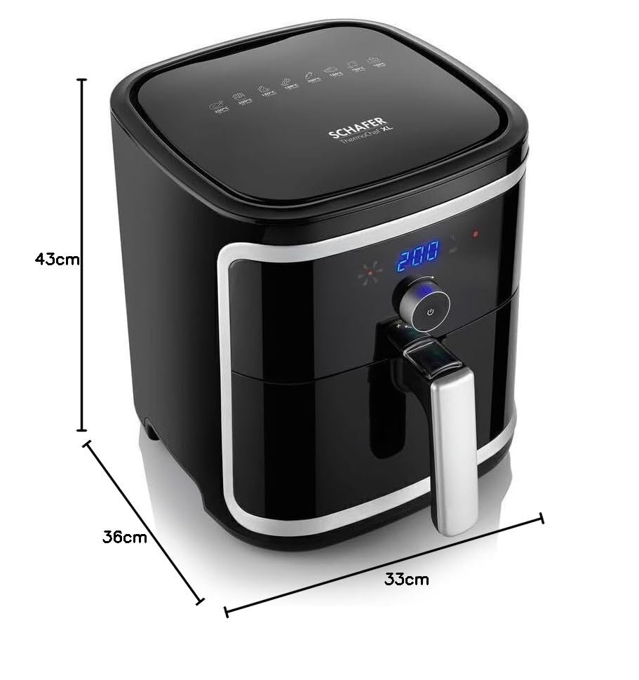 Schäfer Thermochef Xl Yağsız Fritöz Airfryer, 5 Litre Kapasite