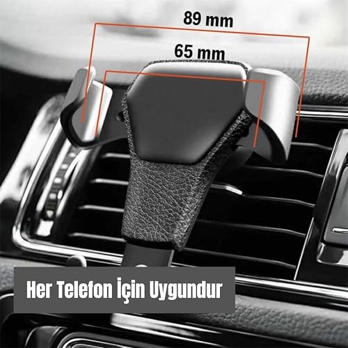BUFFER® Araç İçi Klima Izgarasına Takılabilen Plastik Oto Telefon Tutucu Gravity
