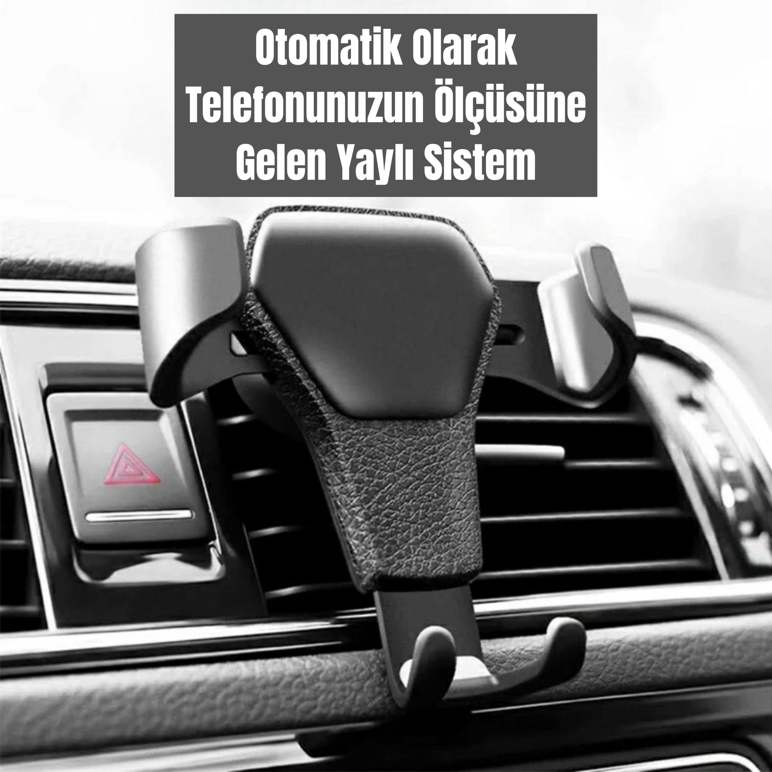 BUFFER® Araç İçi Klima Izgarasına Takılabilen Plastik Oto Telefon Tutucu Gravity