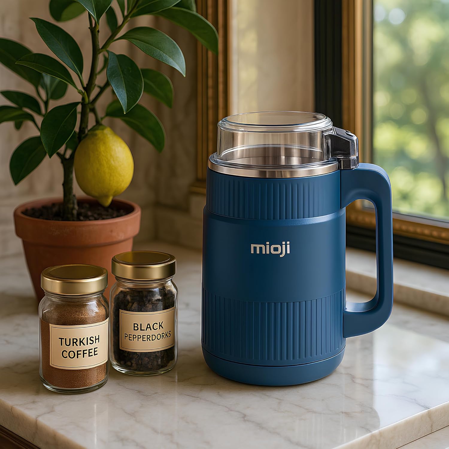 Mioji Mio CG34 500W Paslanmaz Çelik Bıçak Kompakt Baharat ve Kahve Öğütücü Mavi