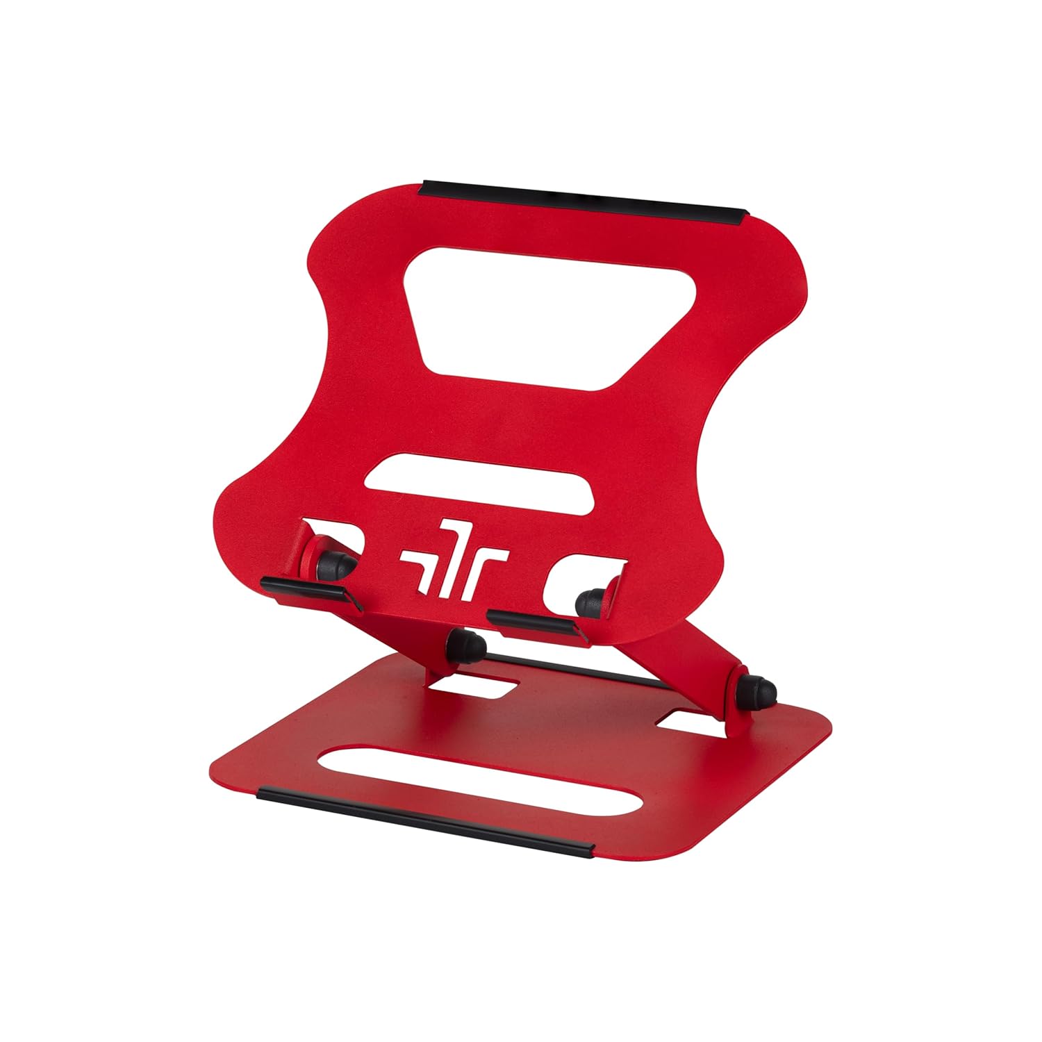 Robeve Laptop Standı Çelik Laptop Standı Bilgisayar Yükseltici Ergonomik Stand Tüm Boyutlarda Notebooklara Uygun Çelik Notebook Standı (Kırmızı)