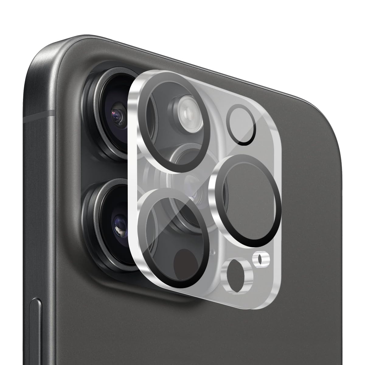 BUFF LABS iPhone Kamera Lens Koruyucu, 16 Pro / 16 Pro Max Uyumlu, Şeffaf