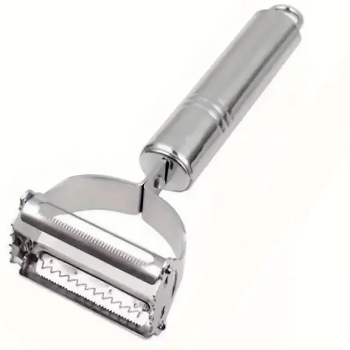 Promosyonca Metal Saplı Paslanmaz Çelik Çift Taraflı Soyacak Sebze ve Meyve Soyucu Pratik Soyacak